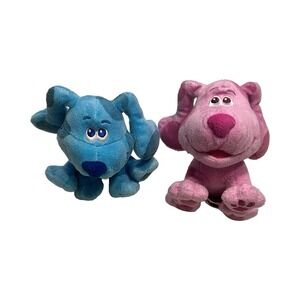 Nickelodeon Blues Clues and You Blue and Magenta Plush‎ Stuffed Animal Set 2020
